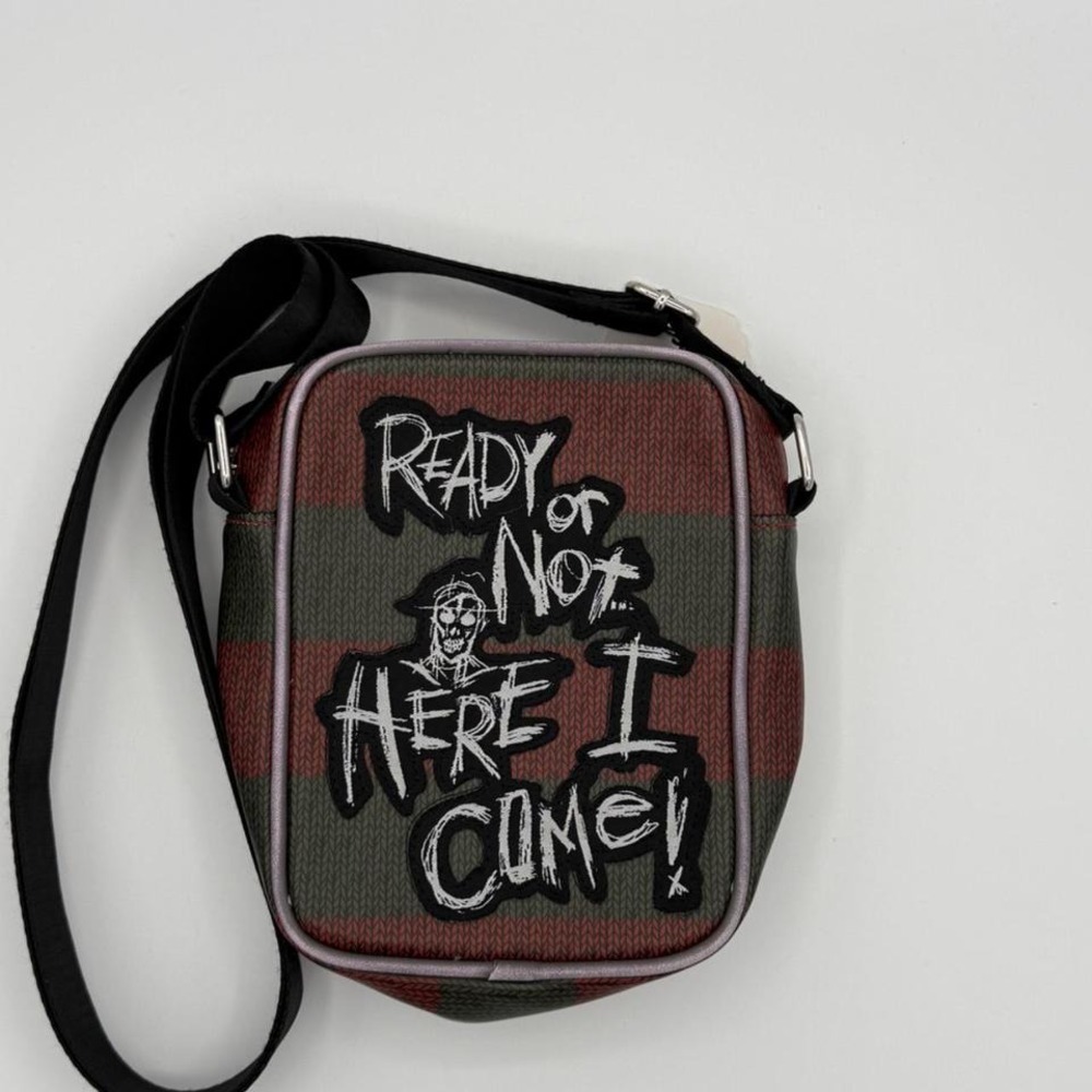 A Nightmare on Elm Street Freddy Krueger Striped Crossbody Bag Ready or Not